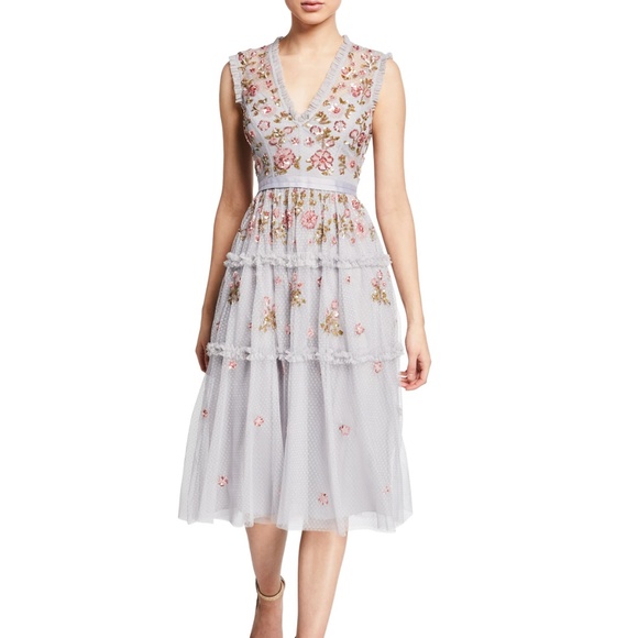 Needle & Thread Dresses & Skirts - Needle & Thread Carnation Sequin Sleeveless Dress